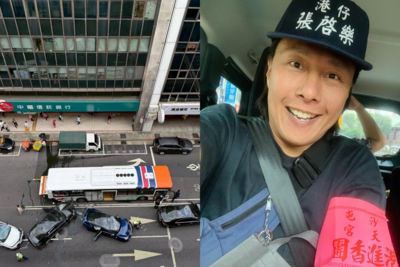 78歲無照老翁撞傷8人 妻怪台灣考照難 港星張啟樂反駁：我一次就過