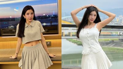 42歲國光女神LaLa曬腹肌照驚艷網友：微腹肌線條還可以吧？