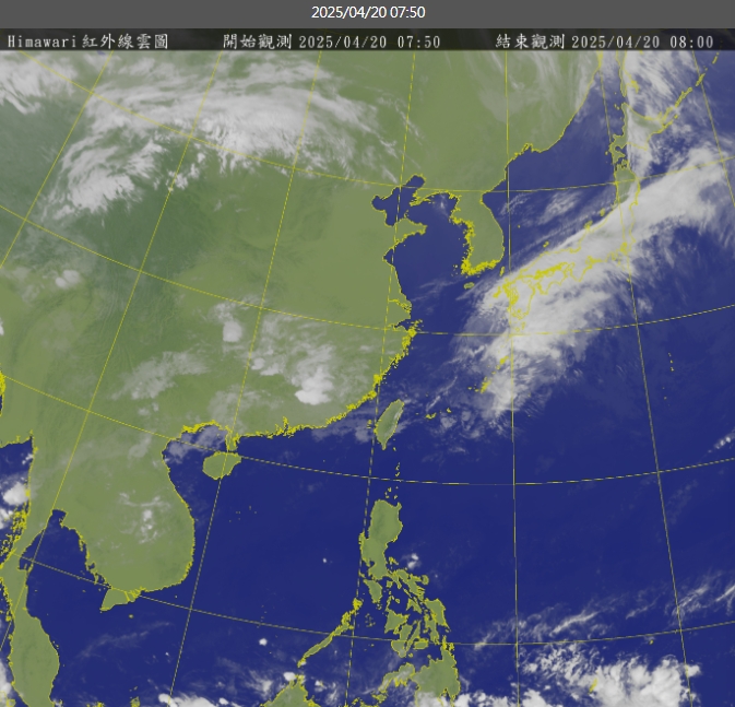 台灣北部迎來鋒面雨勢 中南部高溫持續飆升至34度