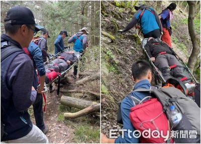 勇敢救援！警義消徒步20公里背負扭傷山友下北二段
