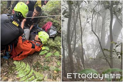 驚險！登北大武山男跌落60米深坡　警消緊急救援送醫