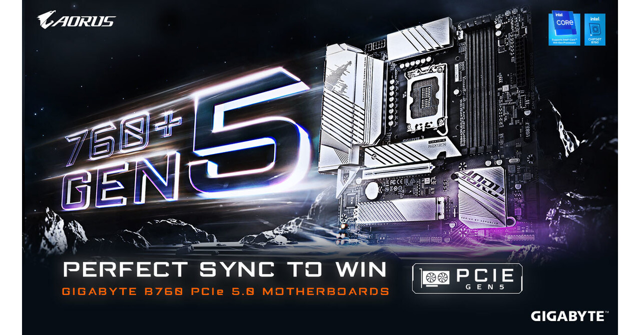 完美制勝遊戲巔峰!技嘉 B760 GEN5 主機板全面釋放 PCIe 5.0 繪圖顯示強大效能