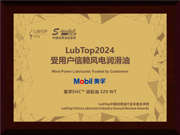 聚势而上再谱荣耀新篇 美孚工业润滑油实力蝉联LubTop2024年度大奖