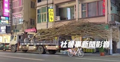 高雄驚現「超巨樹木」貨車闖鬧區 騎士驚慌閃避駕駛遭重罰