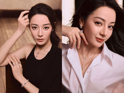 迪麗熱巴白襯衫配MIKIMOTO珍珠展現時尚自信