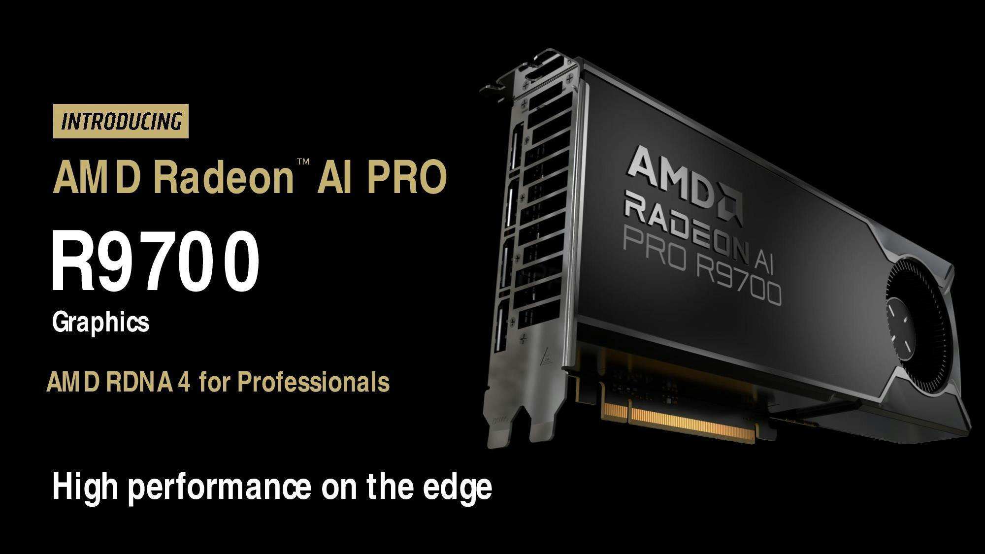 AMD震撼Computex 2025：推出32GB VRAM的Radeon AI PRO R9700，挑戰NVIDIA RTX 5080