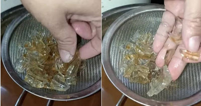馬國女買5袋裝咖啡 驚見「玻璃混冰塊」!