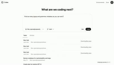 OpenAI推出Codex：程式碼代理工具即刻開放，助力軟體工程師