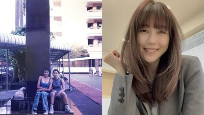 嚴立婷公開高中「零修圖嫩照」 穿低胸打球笑:不合理吧?