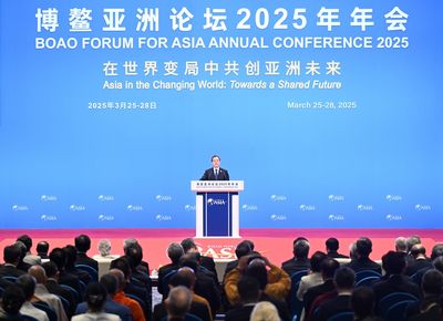 丁薛祥博鰲對外喊話:維護自由貿易體制 反對保護主義