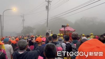 白沙屯媽祖首次踏足南投 張嘉哲夫婦恭送回鑾 200年期待終成真