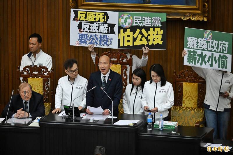 立院表決0人反對！國民黨團反廢死、反戒嚴兩公投案逕付二讀