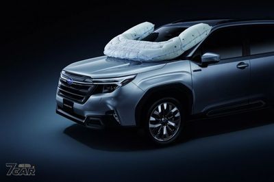 Subaru推出世界首創車外氣囊，保護行人與單車騎士安全