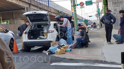 北市應召站雞頭拒捕傷2警!「躲車底」被拖出壓制 警匪追逐影片曝