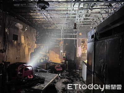 彰化知名火雞肉飯餐廳突發大火 店內燒成焦黑一片