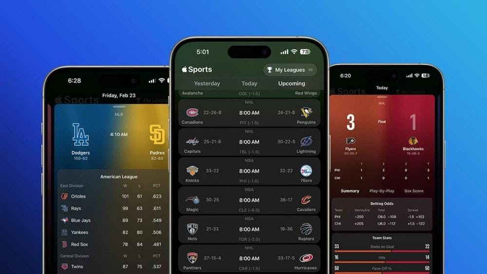 Apple Sports App推出賽事卡片分享功能，讓你輕鬆與朋友分享賽事實時比分
