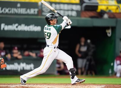 郭阜林雙響二壘安打奪3打點 台鋼雄鷹連勝樂天桃猿奪MVP