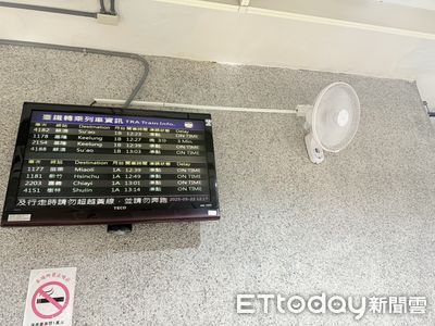 台鐵浮洲站悶熱難耐！緊急安裝風扇解暑，議員催促冷氣修復