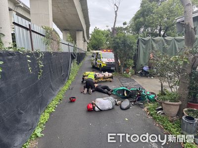 台中霧峰雙載機車自摔慘劇：40歲騎士頭部重傷命危