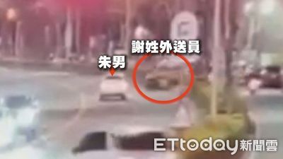 外送員鬼切快車道!被賓士猛撞慘死 人飛半空驚悚畫面曝