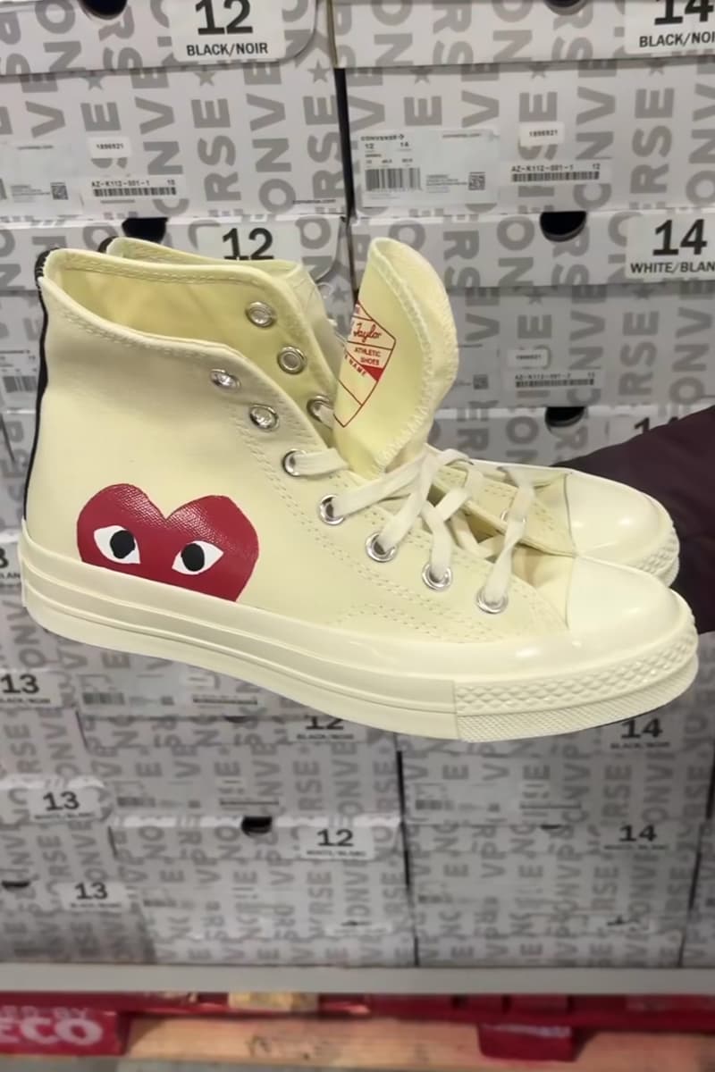 Costco驚現限量聯名！COMME des GARÇONS PLAY x Converse Chuck Taylor高筒鞋驚喜上架