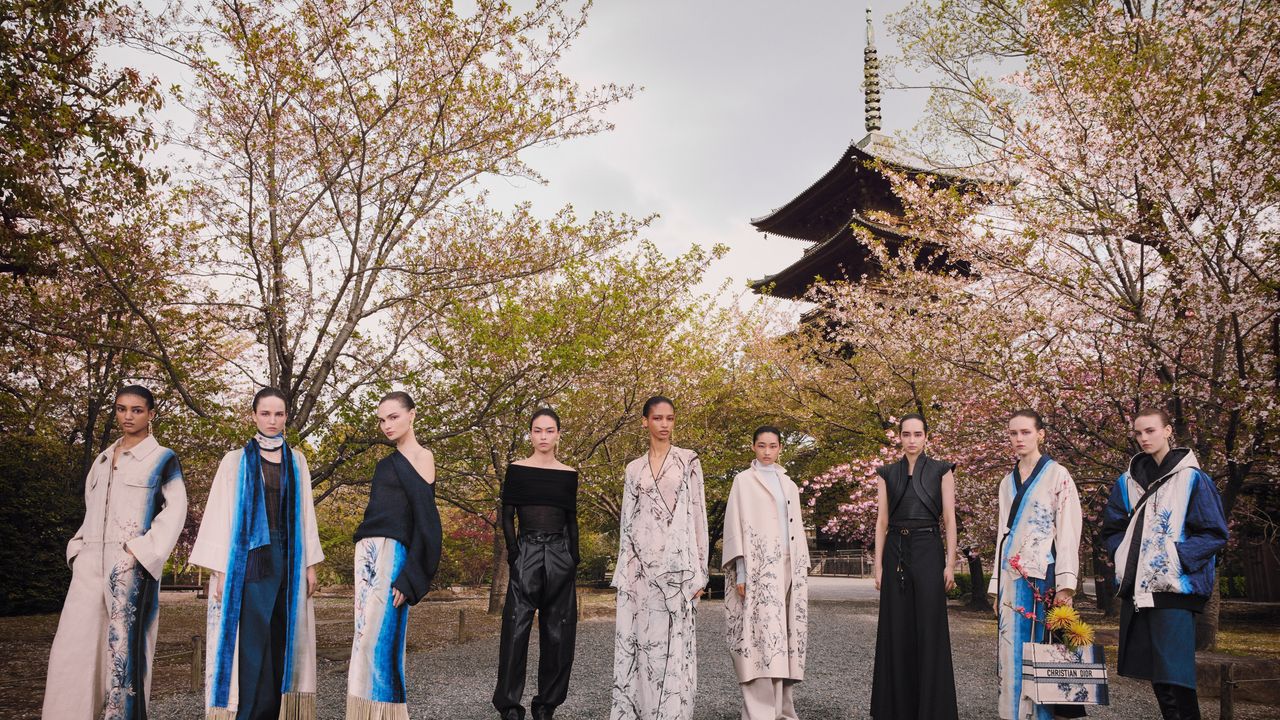 Dior 2025早秋系列：在京都櫻花下，與和服展開的文化對話