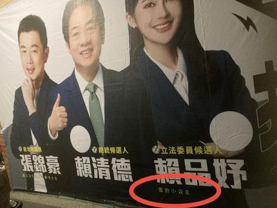 賴品妤競選看板自稱「雲豹小公主」引發網友熱議與反擊