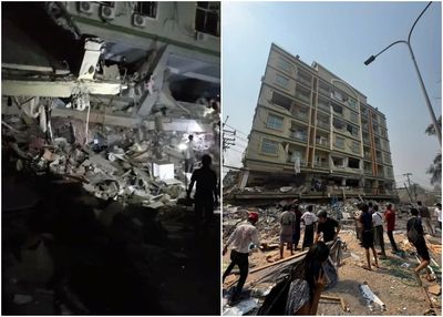 緬甸樓倒「4樓以下全埋」!地底傳出說話聲 老奶奶等不到救援亡