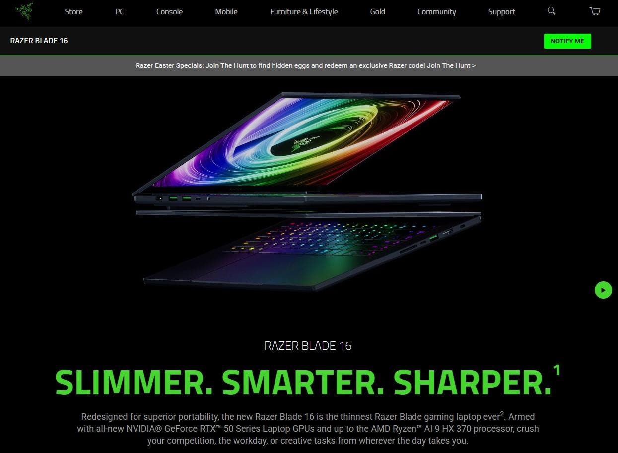 Razer暫停Blade 16與Blade 18在美銷售，美國關稅調整引發市場震盪