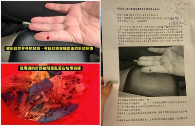 同事亂扔「抽旅客血液」的針頭!護理師遭刺傷...主管反應讓她崩潰