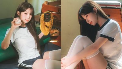 韓職啦啦隊女神李珠珢IG曬運動服白絲襪照，引發網友及好友熱議