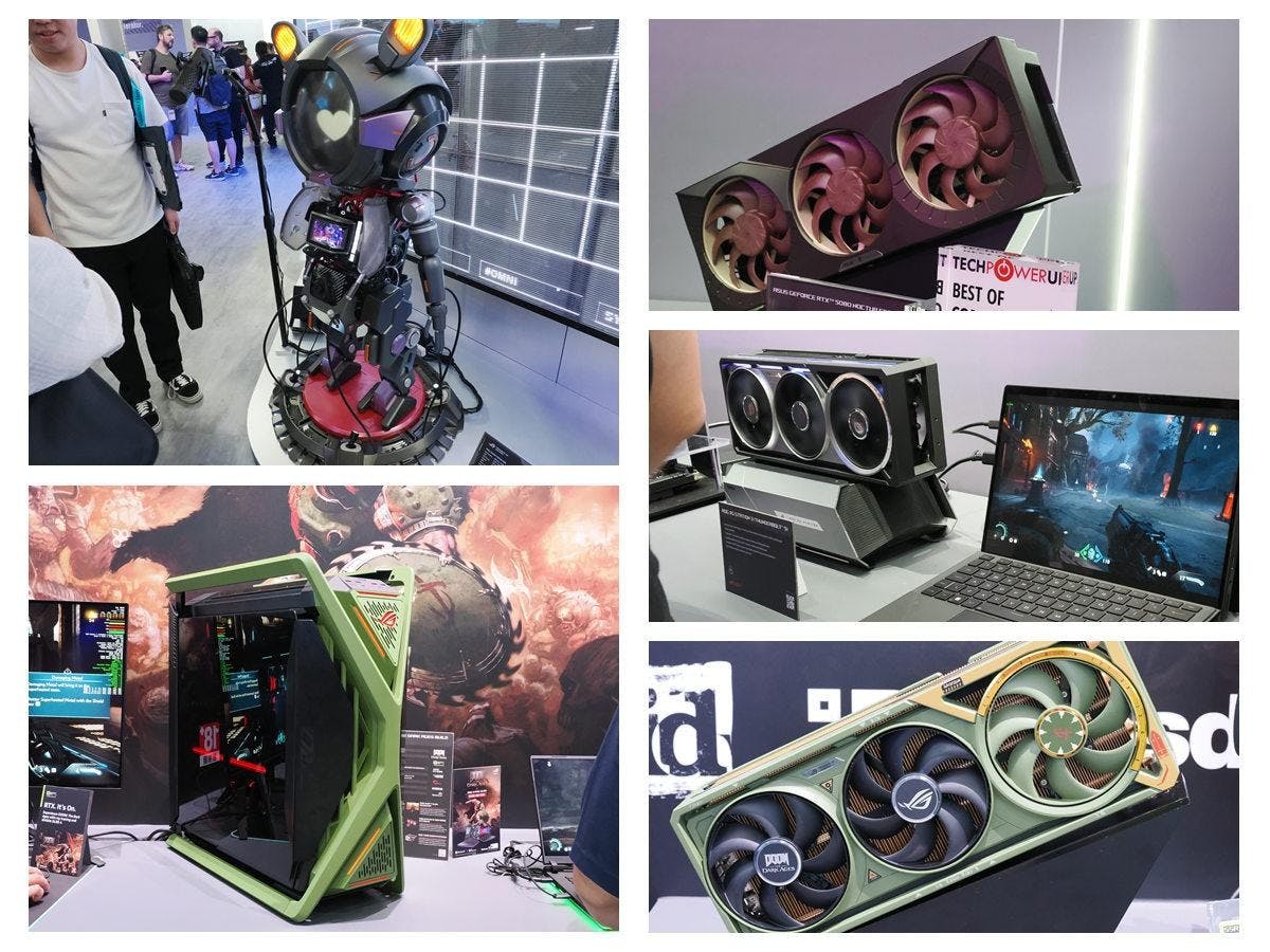 華碩ROG驚艷Computex 2025：推出Thunderbolt 5顯卡外接底座及聯名RTX 5080顯示卡