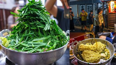 福岡美食新地標：元祖牛腸鍋樂天地提供強棒麵條無限續！