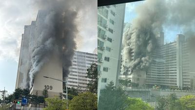 首爾21層公寓驚魂！60歲男縱火後身亡 2人墜樓13傷