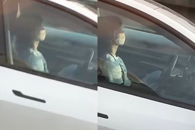 特斯拉自動駕駛驚魂！女駕駛國道上閉目養神引網友熱議