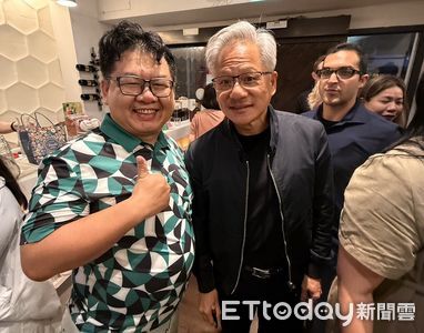 AI教父黃仁勳驚喜現身台北餐廳 預告COMPUTEX發表重大AI新品