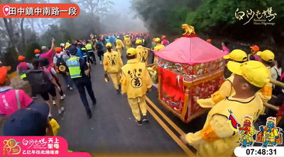 白沙屯媽祖北返創紀錄 首次進入南投後大迴轉進彰化田中